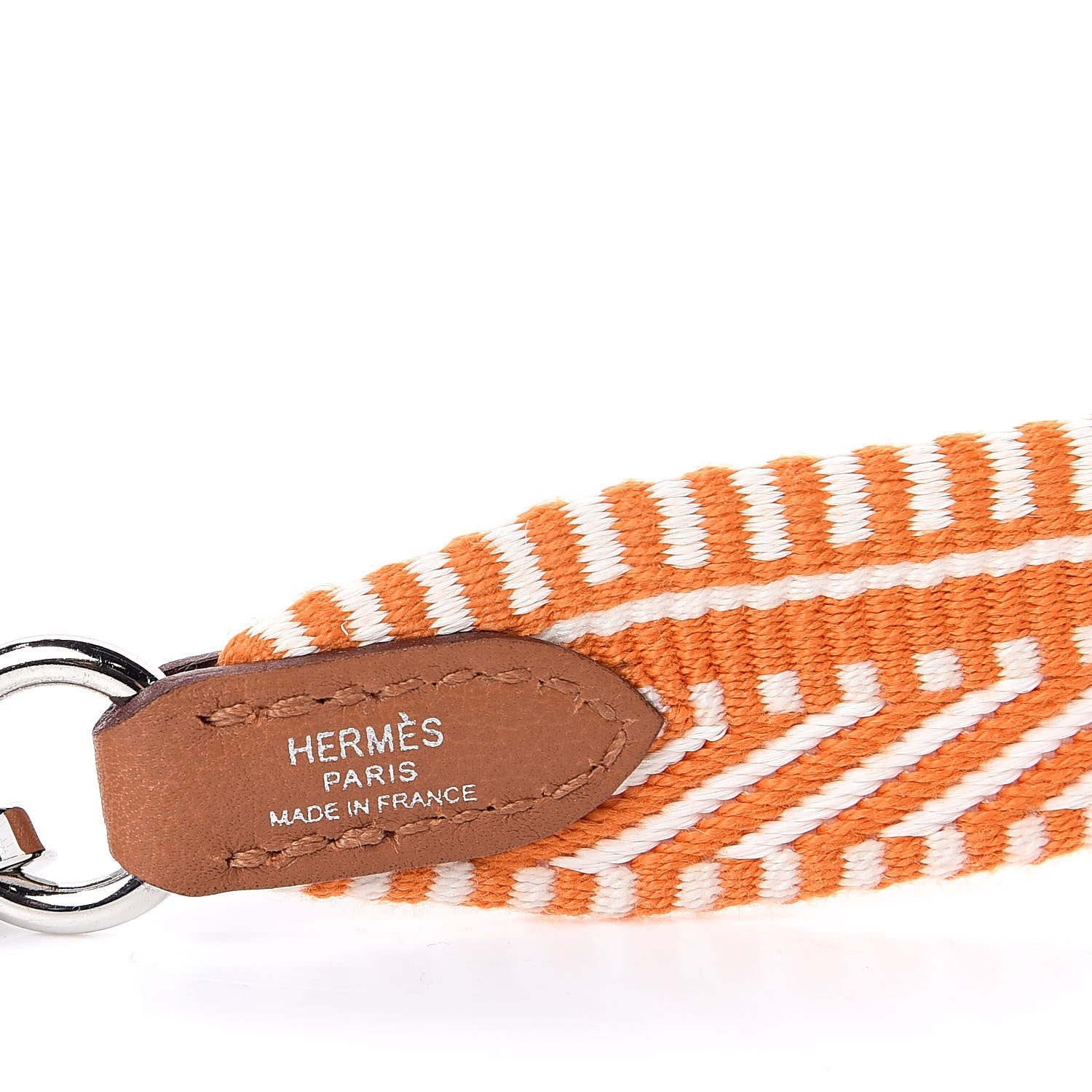 Hermes Toile Swift 25mm Sangle Cavale Shoulder Strap Abricot Ecru Gold 5 of 6