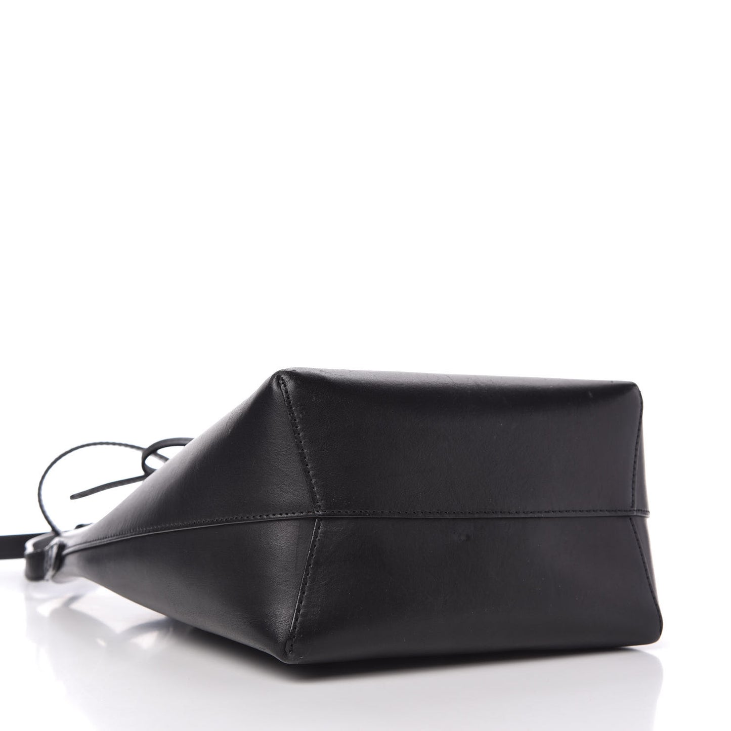 Calfskin Mini Bucket Bag Black Flamma