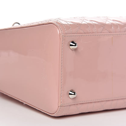 Christian Dior Patent Cannage Large Lady Dior Light Pink 15 of 18