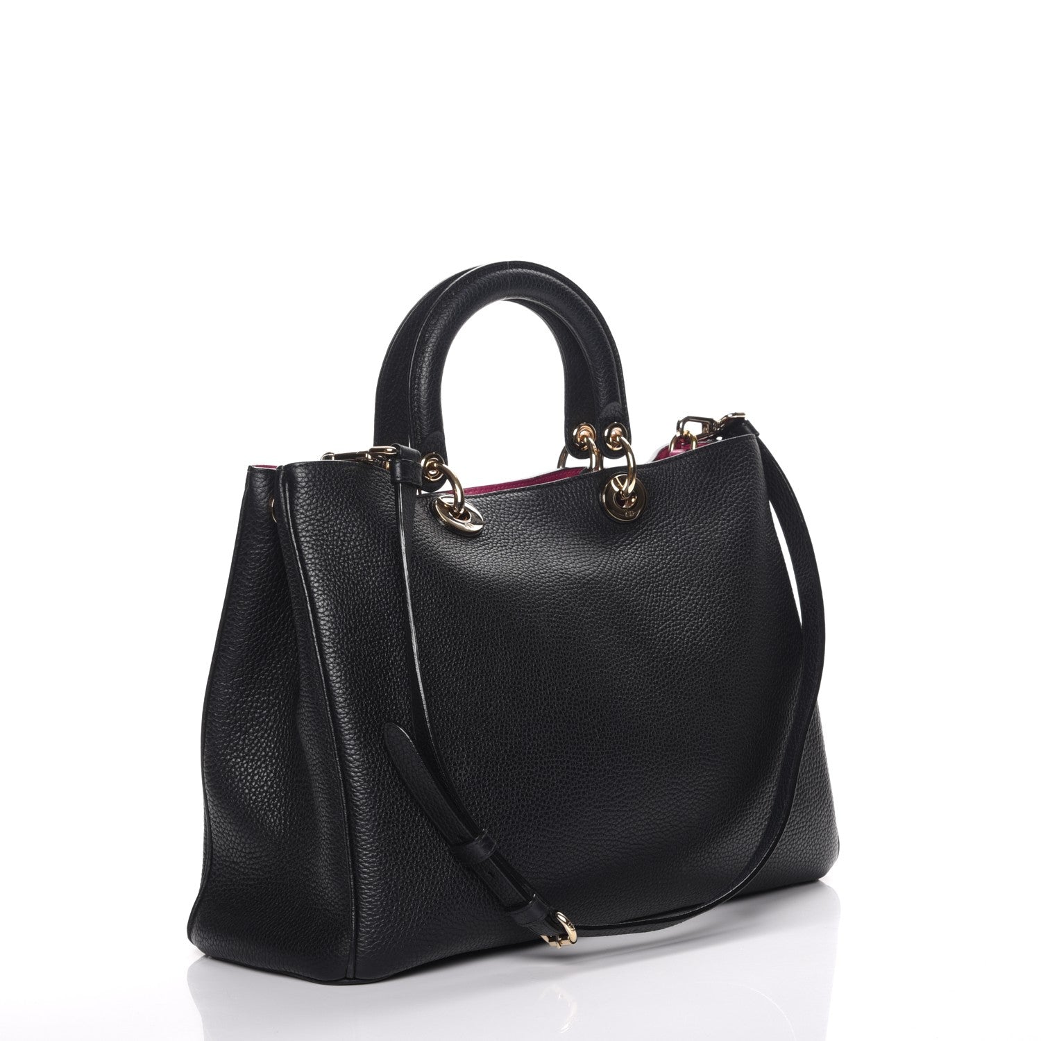 Christian Dior Bullcalf Large Diorissimo Black Rose Indien 3 of 10