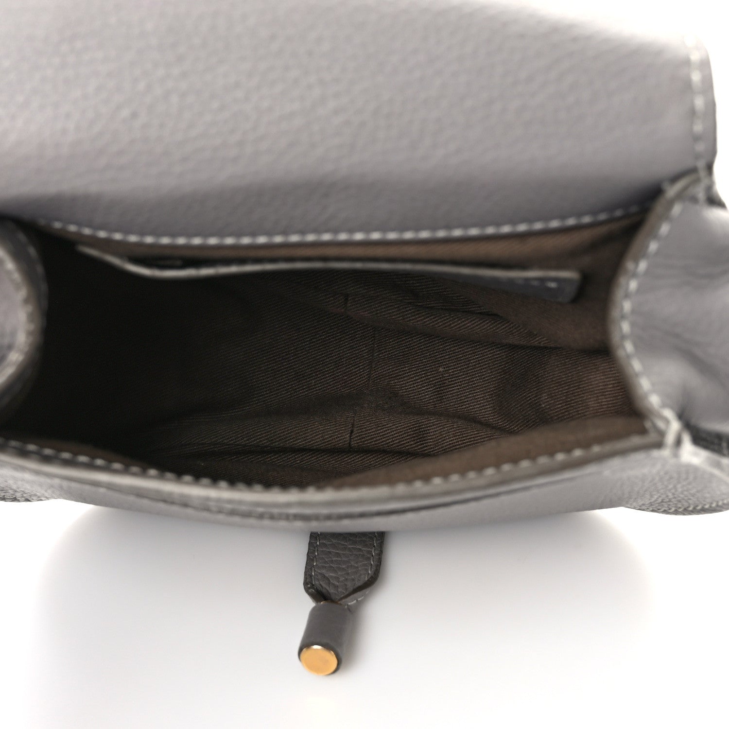 Chloe Calfskin Mini Marcie Round Crossbody Bag Cashmere Grey 5 of 16