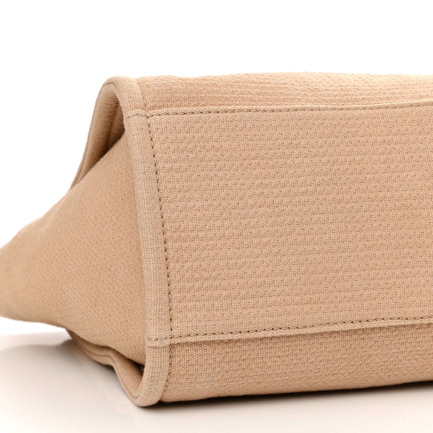 Mixed Fibers Small Deauville Tote Beige