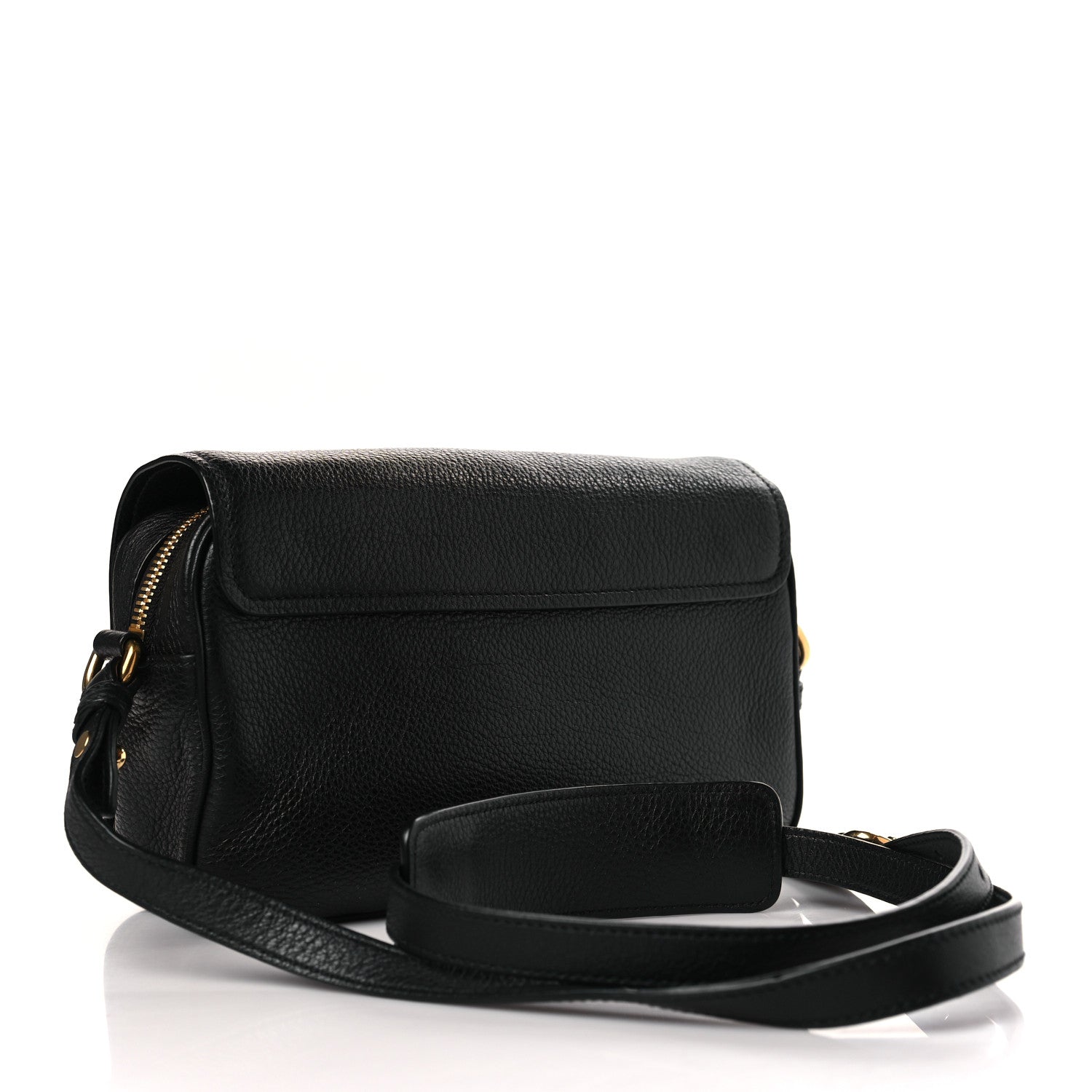 Prada Vitello Phenix Crossbody Bag Black 3 of 8