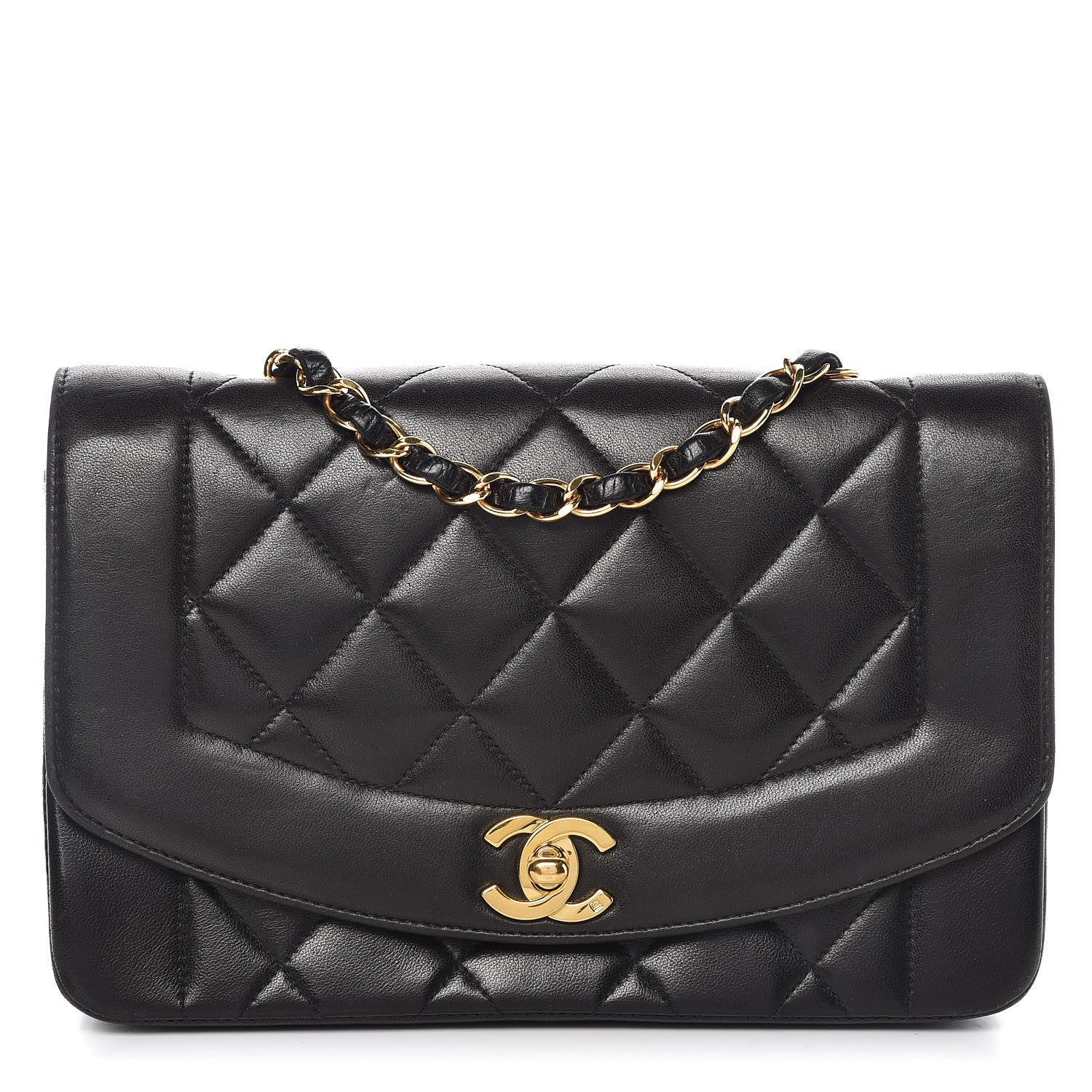 Chanel Lambskin Quilted Small Single Flap Black 1 of 13