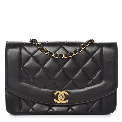 Chanel Lambskin Quilted Small Single Flap Black 1 of 13