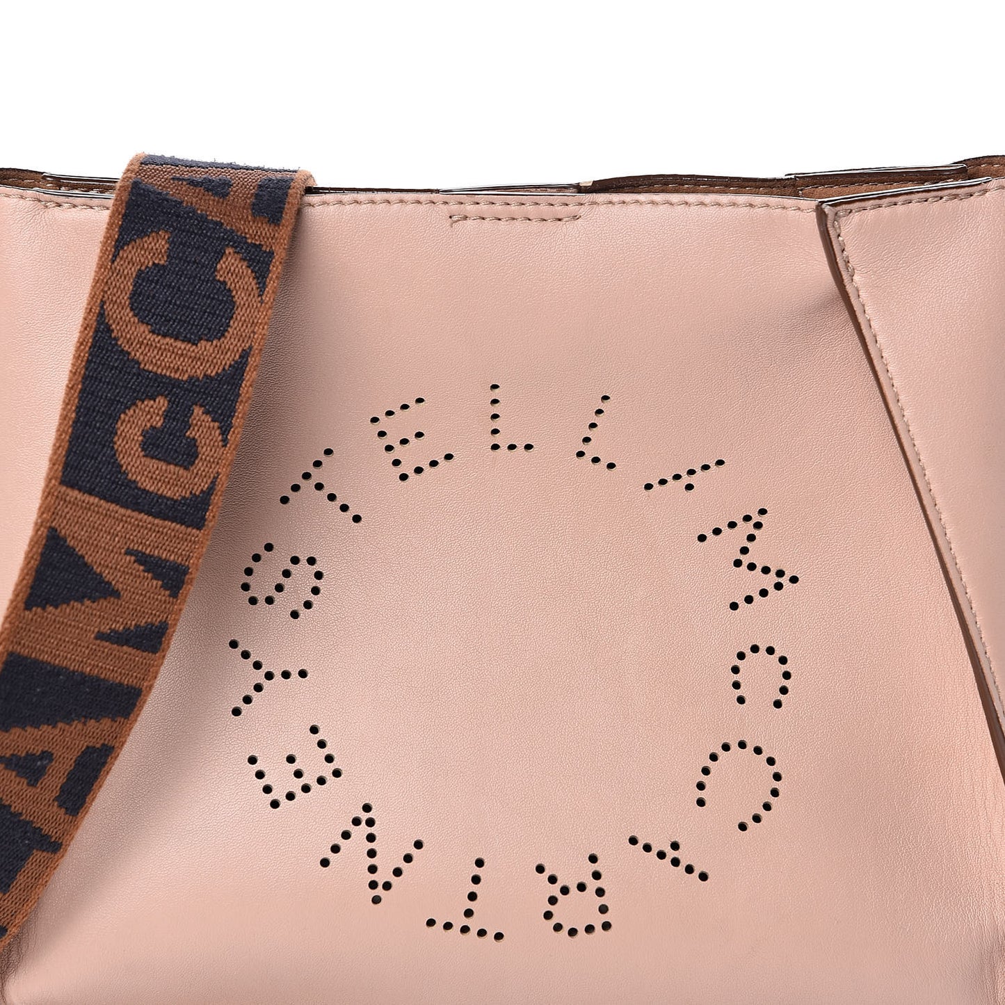 Eco Alter Nappa Perforated Logo Mini Crossbody Blush Pink