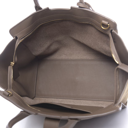 Saint Laurent Calfskin Suede Small Monogram Downtown Cabas Taupe 5 of 21