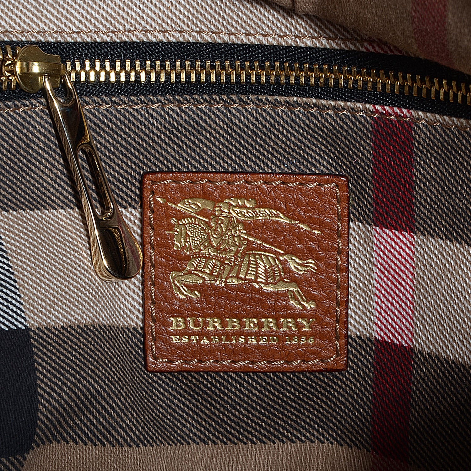 Burberry Leather Satchel Brown 6 of 9
