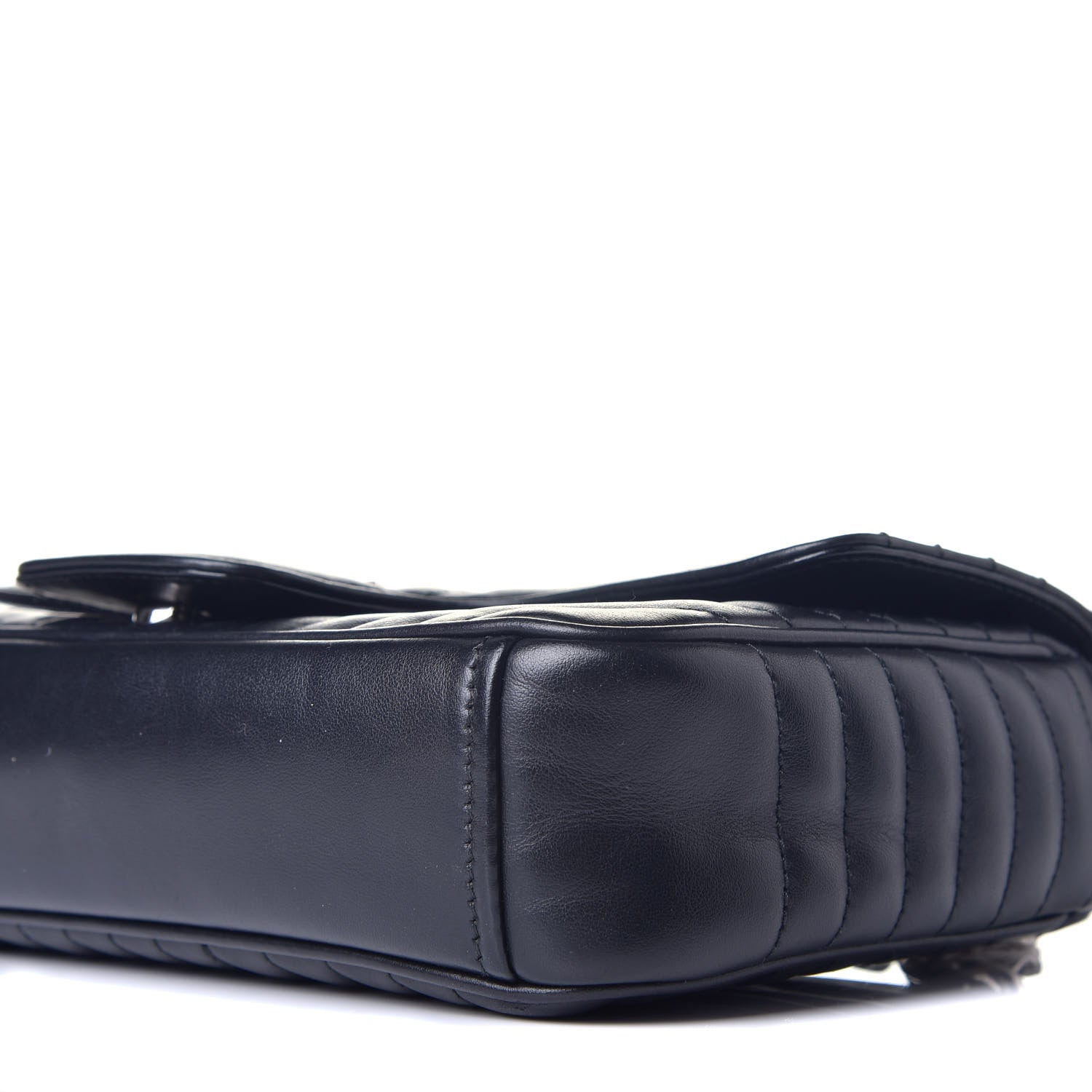 Prada Soft Calfskin Impunture Diagramme Medium Chain Flap Shoulder Bag Black 8 of 9