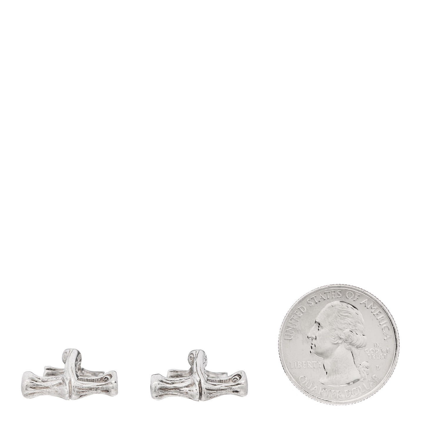 Sterling Silver Bamboo Cufflinks