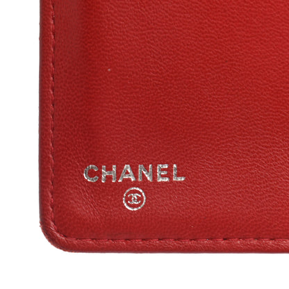 Chanel Lambskin Quilted Boy Yen Wallet Red 6 of 12