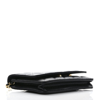 Chanel Caviar Quilted Wallet On Chain WOC Black 4 of 10