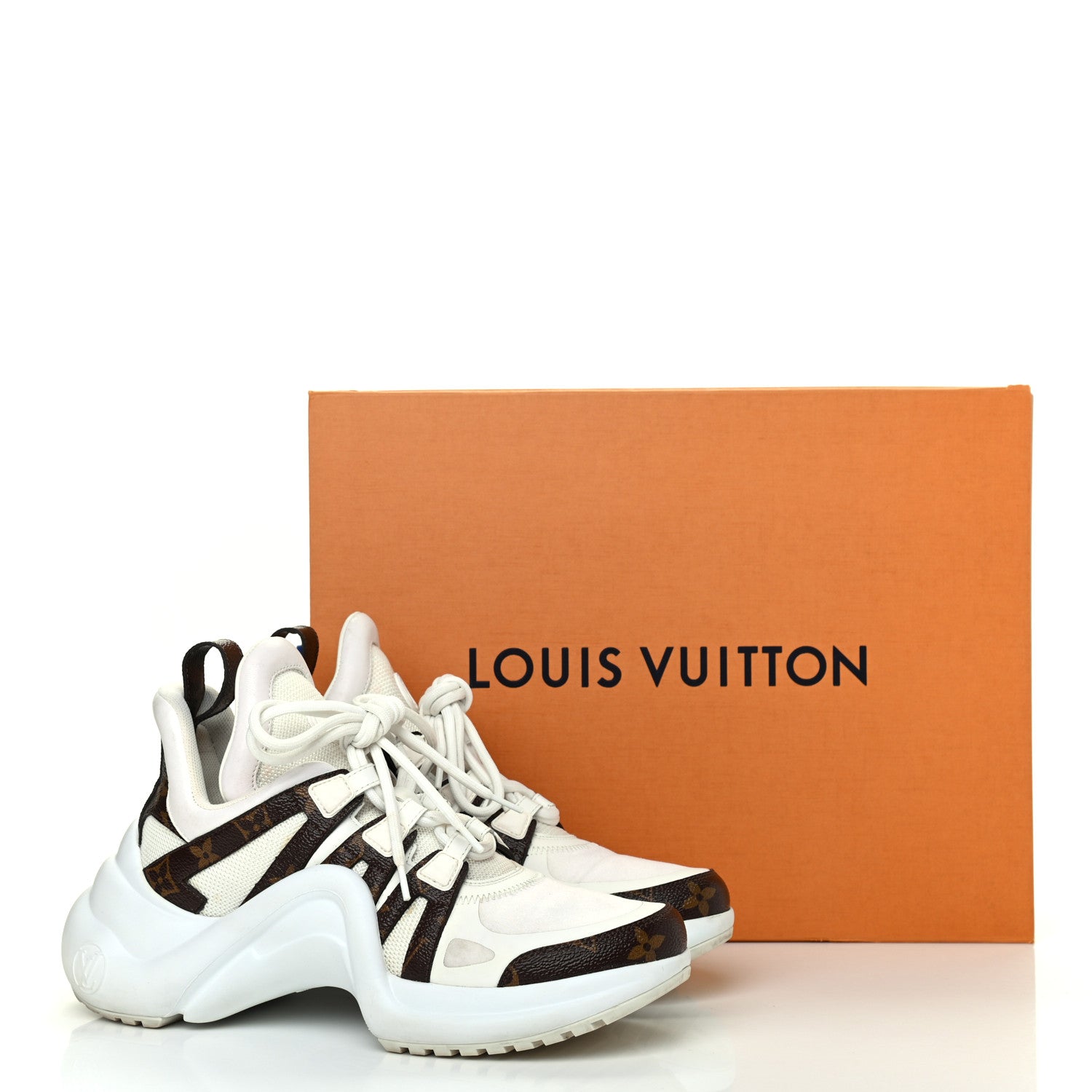Louis Vuitton Patent Monogram LV Archlight Sneakers 37.5 White 22 of 22
