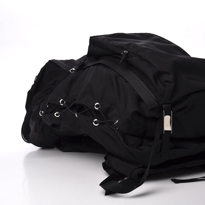 Prada Tessuto Nylon Double Buckle Backpack Black 5 of 8