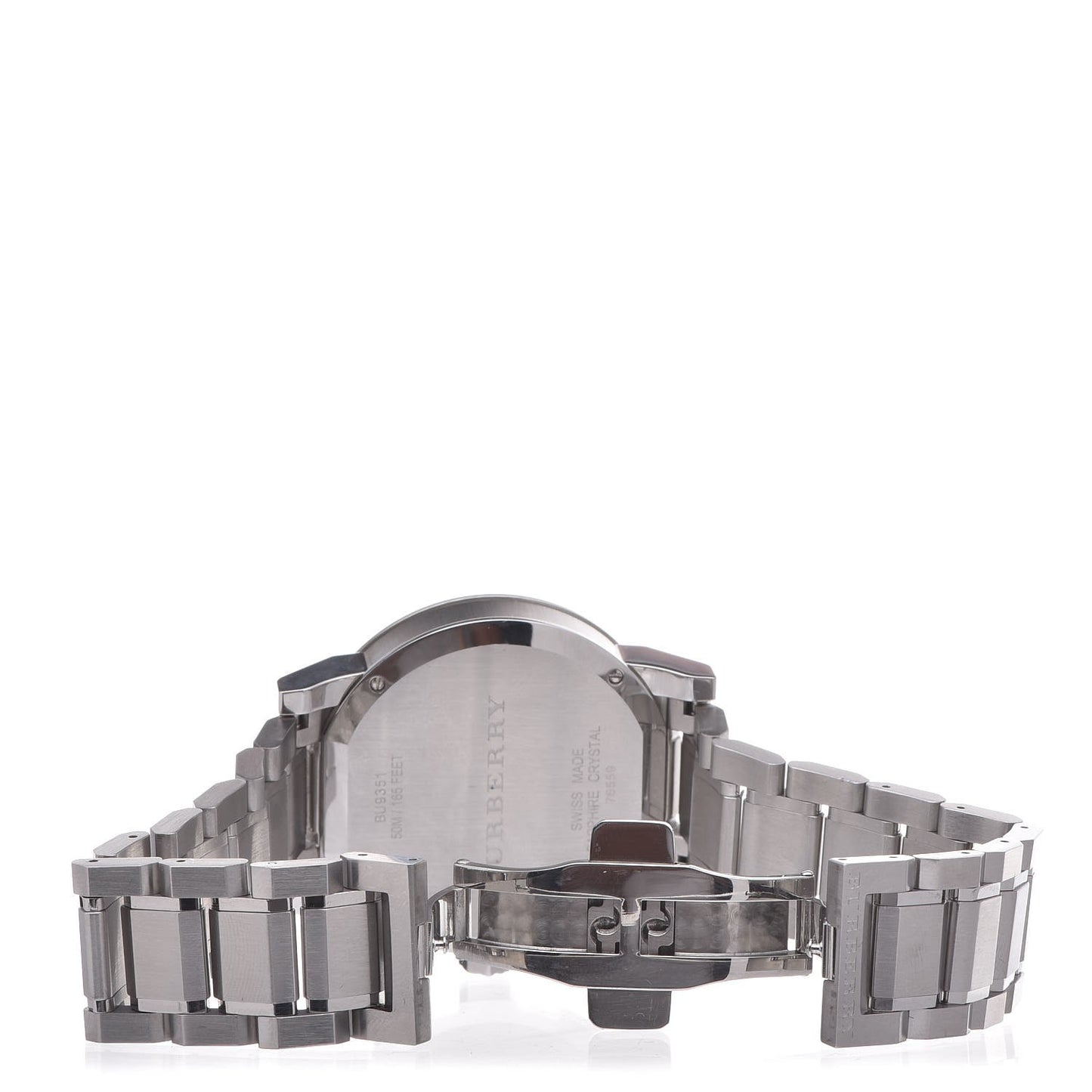 Stainless Steel 42mm Chronograph Quartz Watch Black BU9351