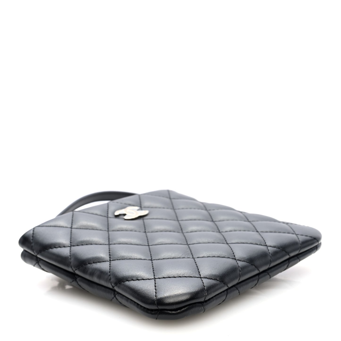 Lambskin Quilted Crossbody Bag Black