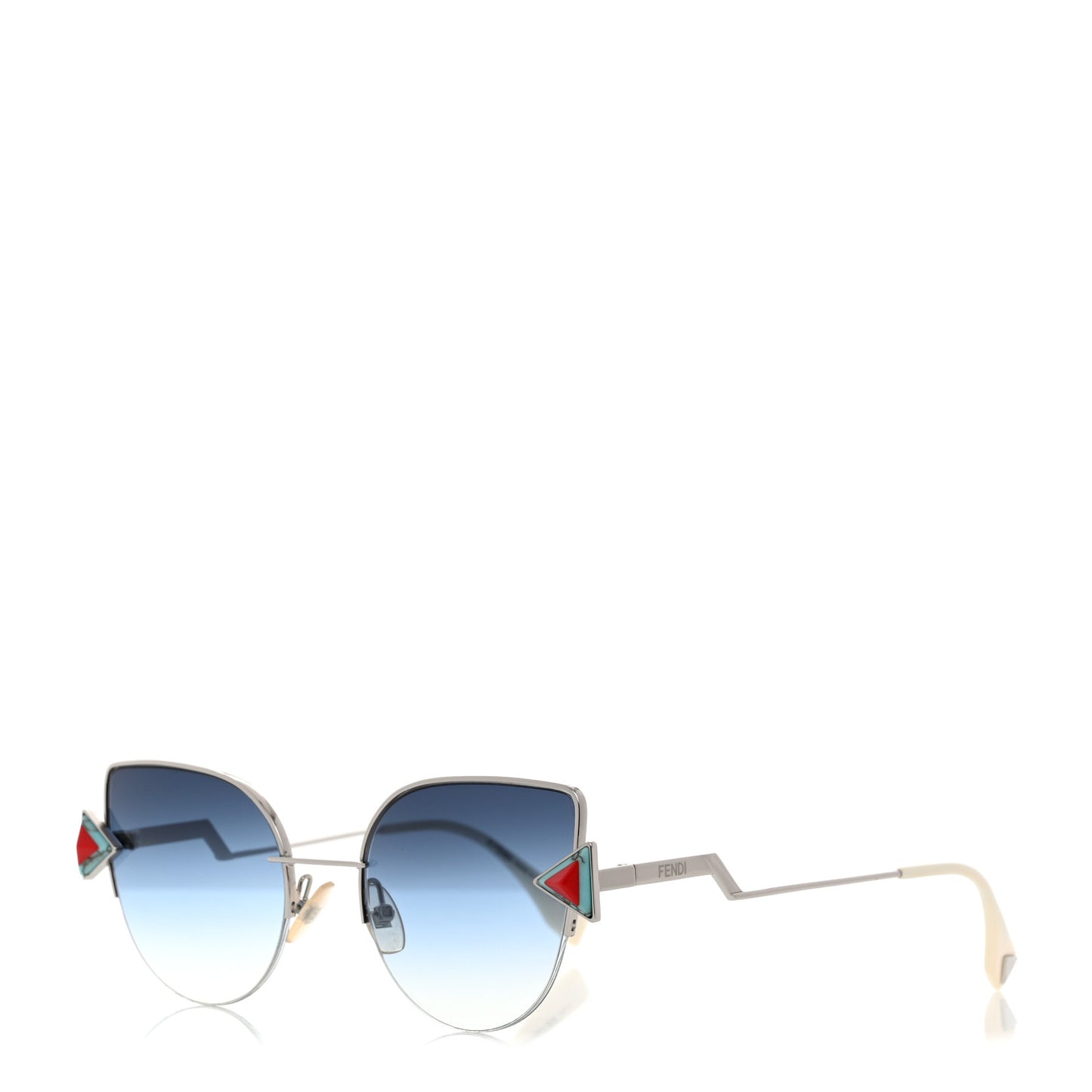 Metal Fendi FF 0242/S Sunglasses Blue