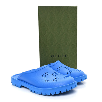 Gucci Rubber GG Monogram Mens Sandals 12 Bright Splash 10 of 10