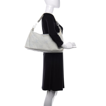 Chanel Canvas CC Hobo Light Blue 2 of 10