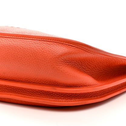 Hermes Taurillon Clemence Evelyne III GM Orange 10 of 14