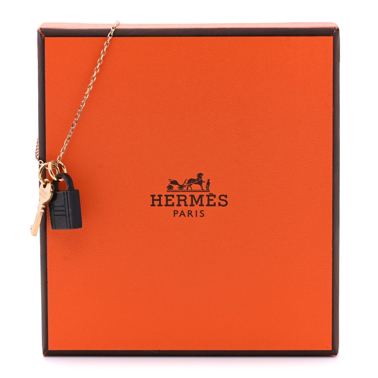 Permabrass Buffalo Horn Amulette Padlock PM Pendant Necklace