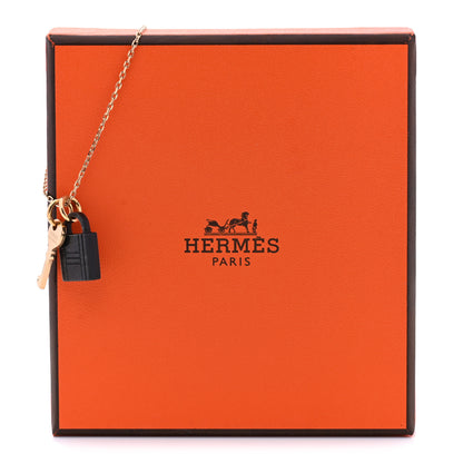 Hermes Permabrass Buffalo Horn Amulette Padlock PM Pendant Necklace 8 of 8