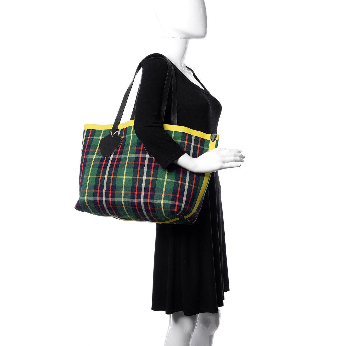 Vintage Check Medium The Giant Reversible Tote Blue