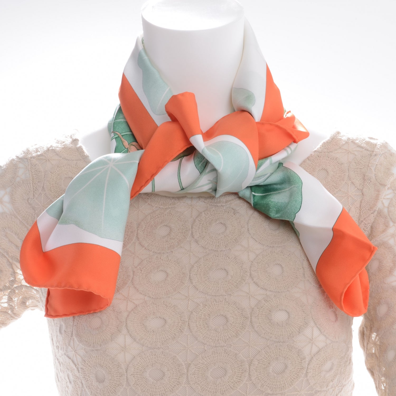 Hermes Silk Les Capucines Scarf 90 2 of 6