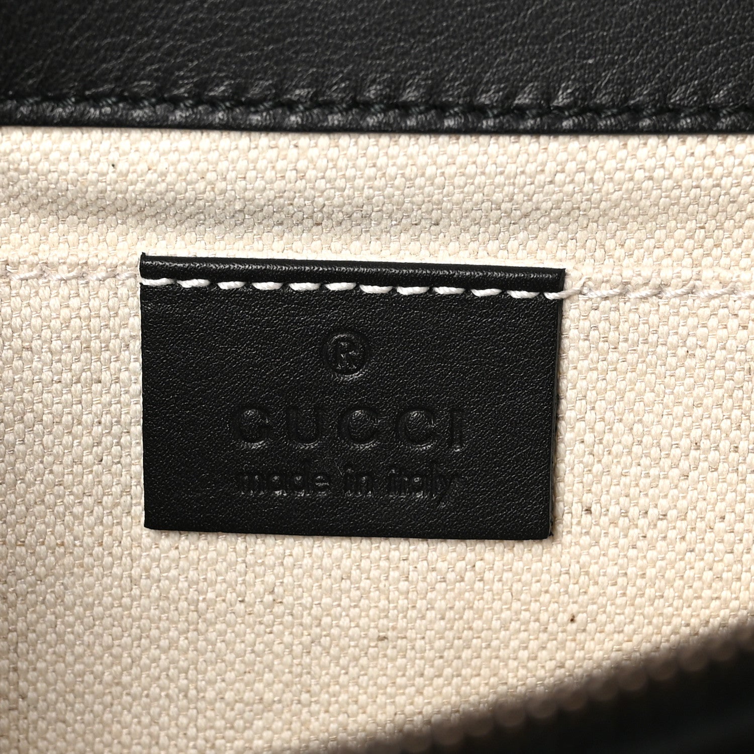 Gucci Calfskin Medium Cat Lock Top Handle Bag Black 6 of 10