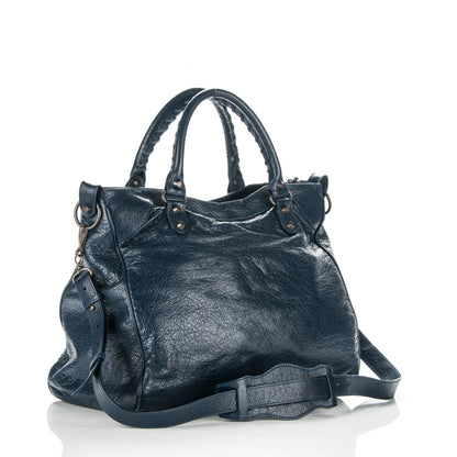 Balenciaga Agneau Classic Hardware Velo Bleu Obscur 3 of 7