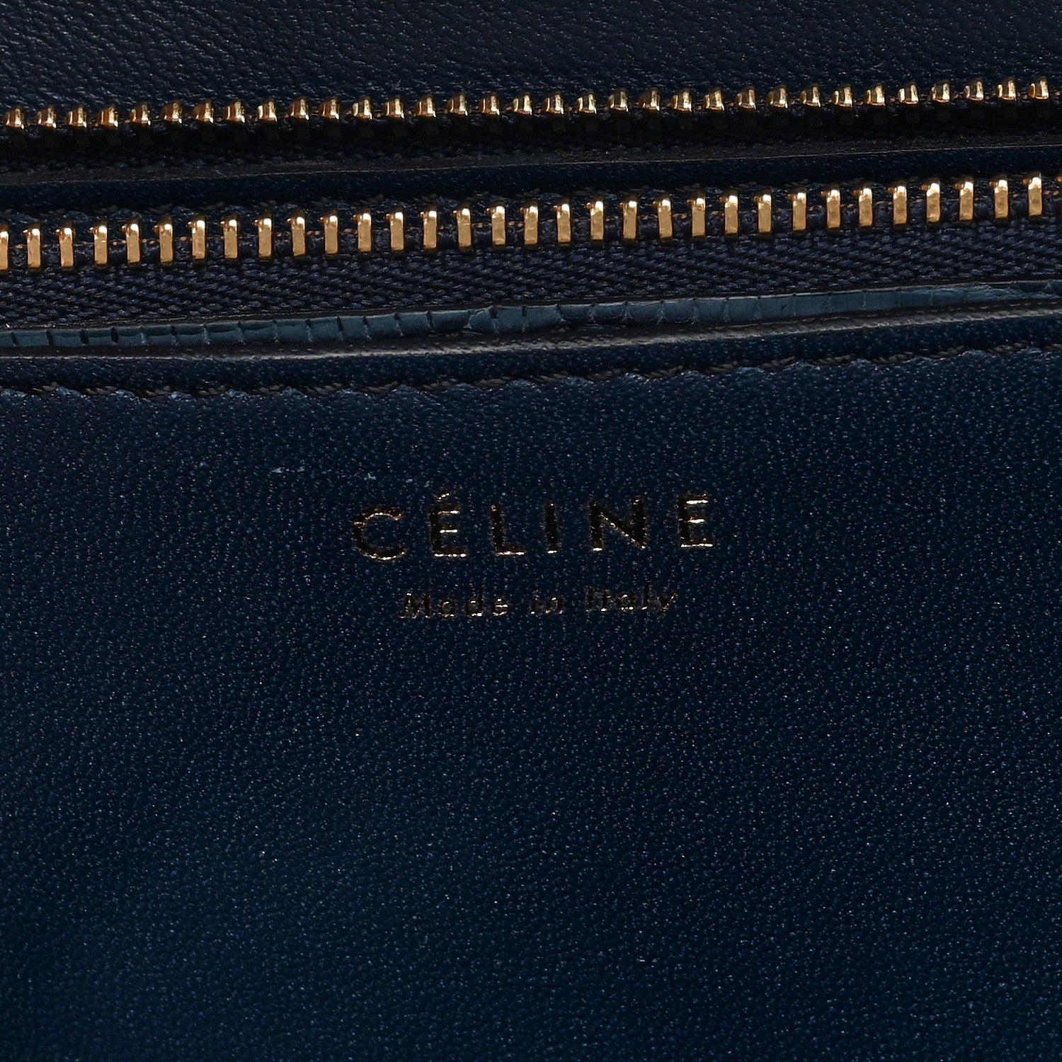 Celine Lizard Medium Classic Box Flap Bag Blue 6 of 9