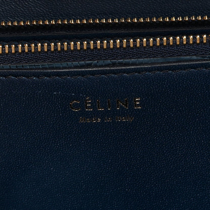 Celine Lizard Medium Classic Box Flap Bag Blue 6 of 9