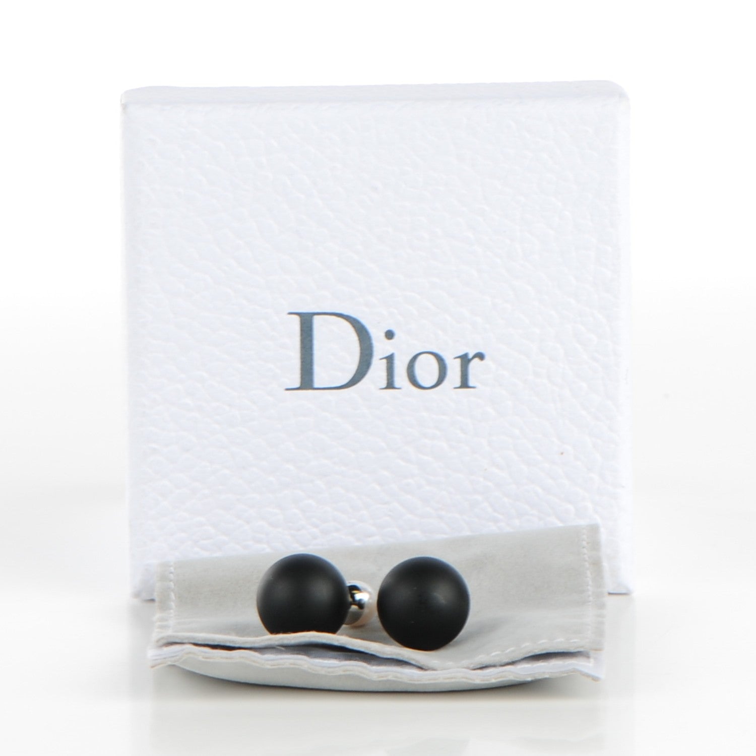 Christian Dior Mise En Dior Tribal Earrings Matte Black 5 of 5