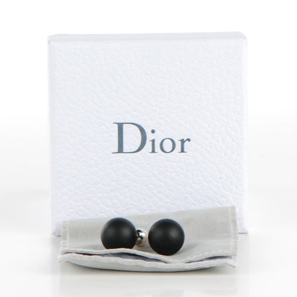 Christian Dior Mise En Dior Tribal Earrings Matte Black 5 of 5