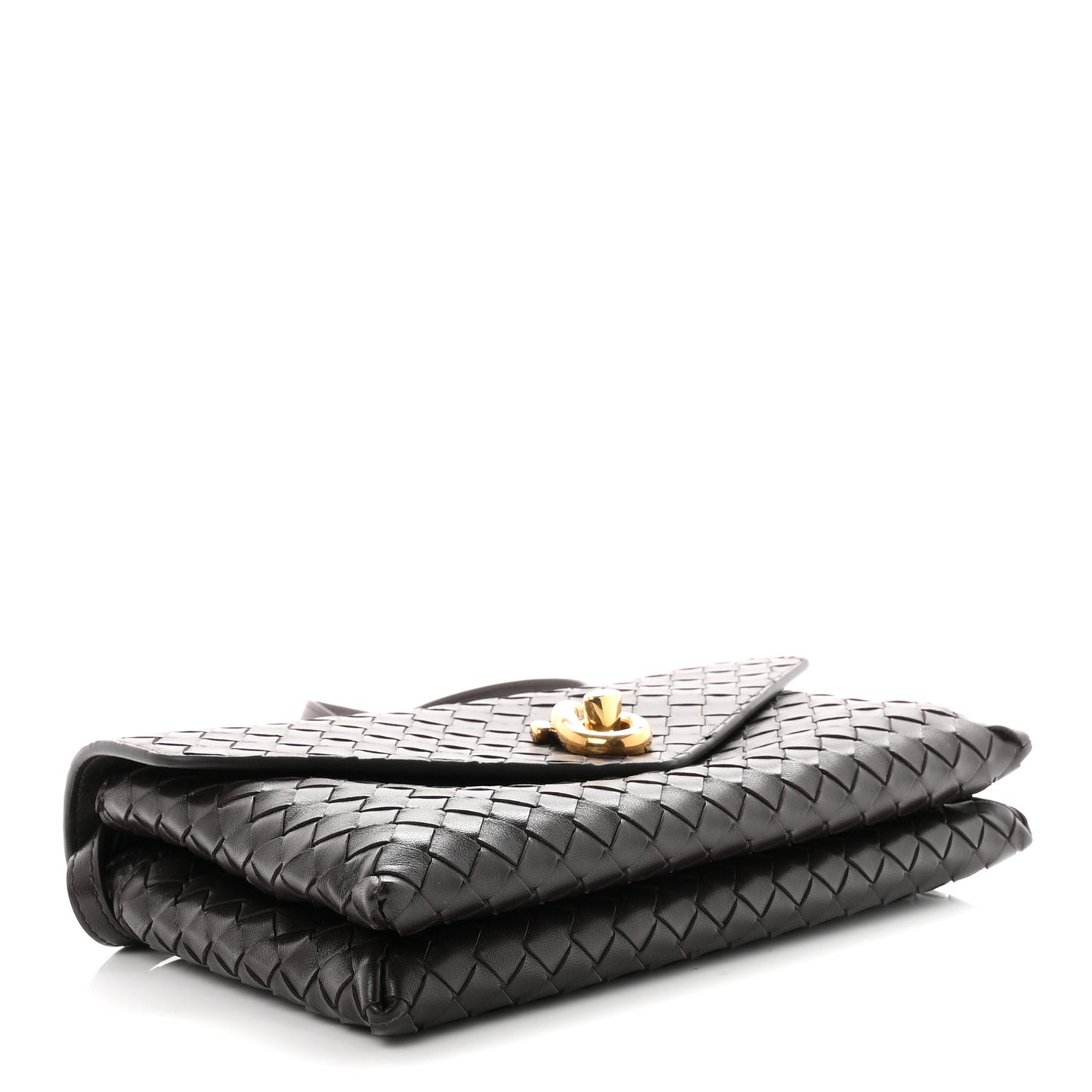 Nappa Intrecciato Knot Lock Top Handle Crossbody Bag Fondant