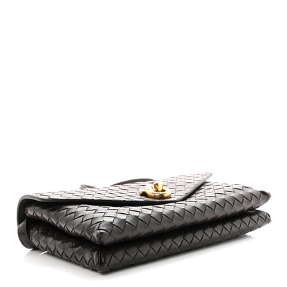 Bottega Veneta Nappa Intrecciato Knot Lock Top Handle Crossbody Bag Fondant 4 of 10