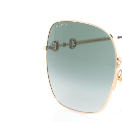 Gucci Metal Horsebit Square Frame Sunglasses GG0879S Grey 7 of 8