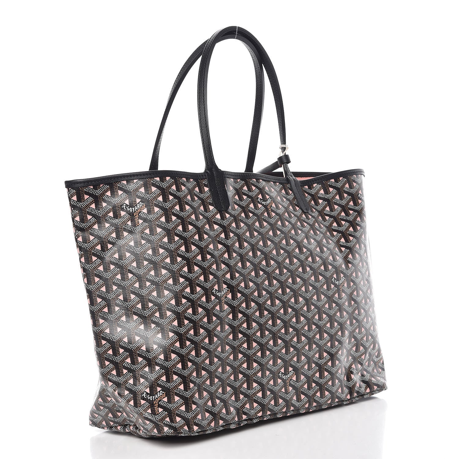 Goyard Goyardine Saint Louis Claire Voie PM Black Pink 4 of 11