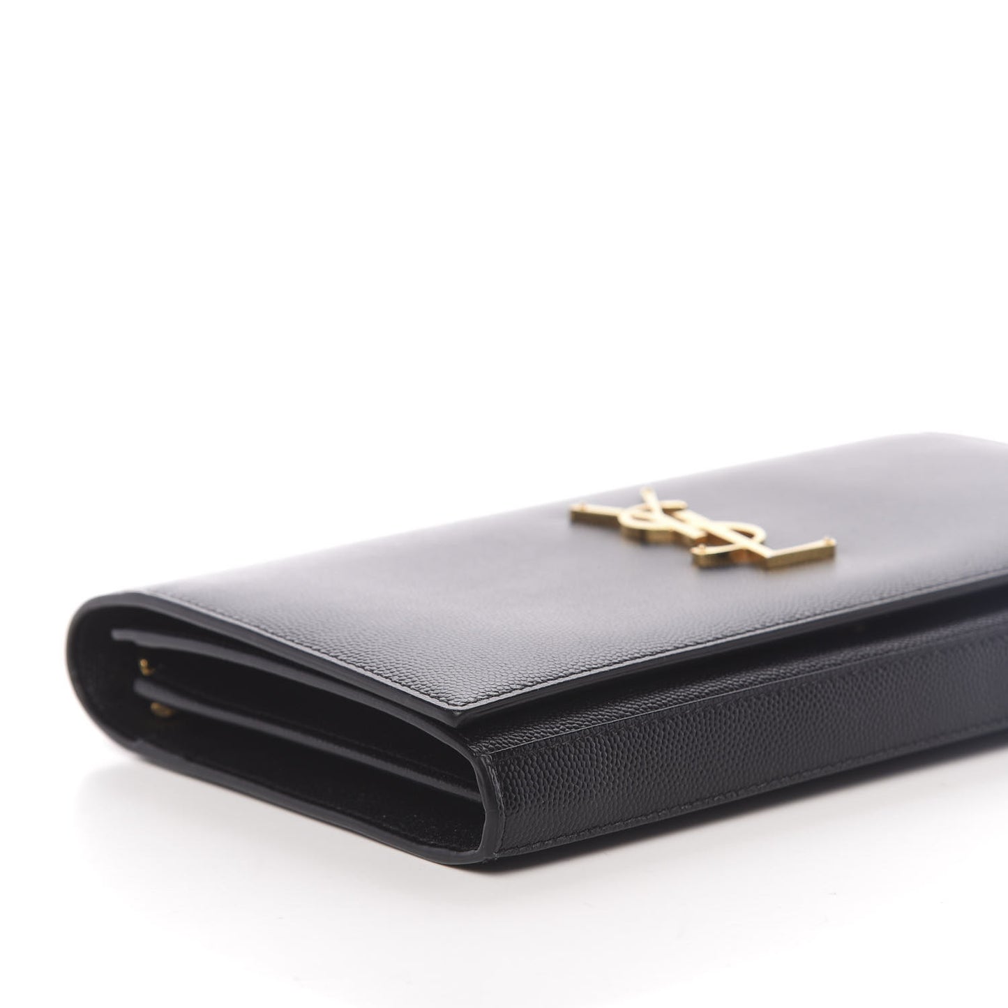 Grain De Poudre Monogram Chain Wallet Black