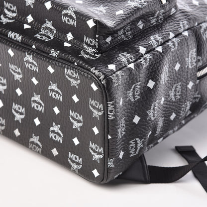 MCM Visetos Medium Stark Backpack Black 6 of 9