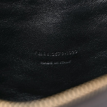 Saint Laurent Grain De Poudre Matelasse Monogram Mini Lou Camera Bag Fog 7 of 9