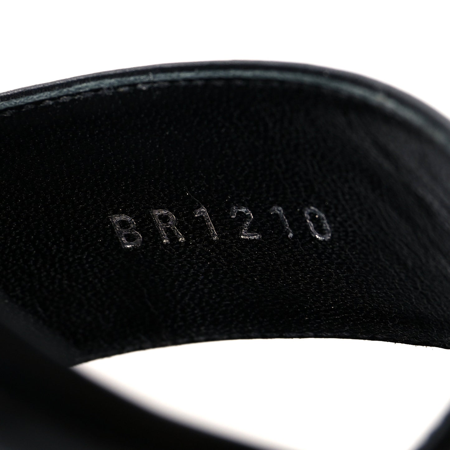 Leather Monogram Silhouette Sandals 38 Black