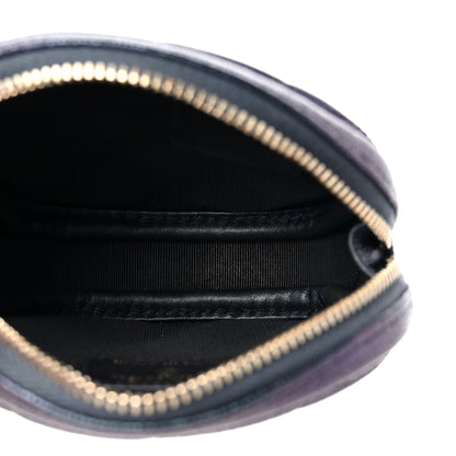 Chanel Iridescent Caviar Quilted Zip Around Classic Coin Purse Black 5 of 9