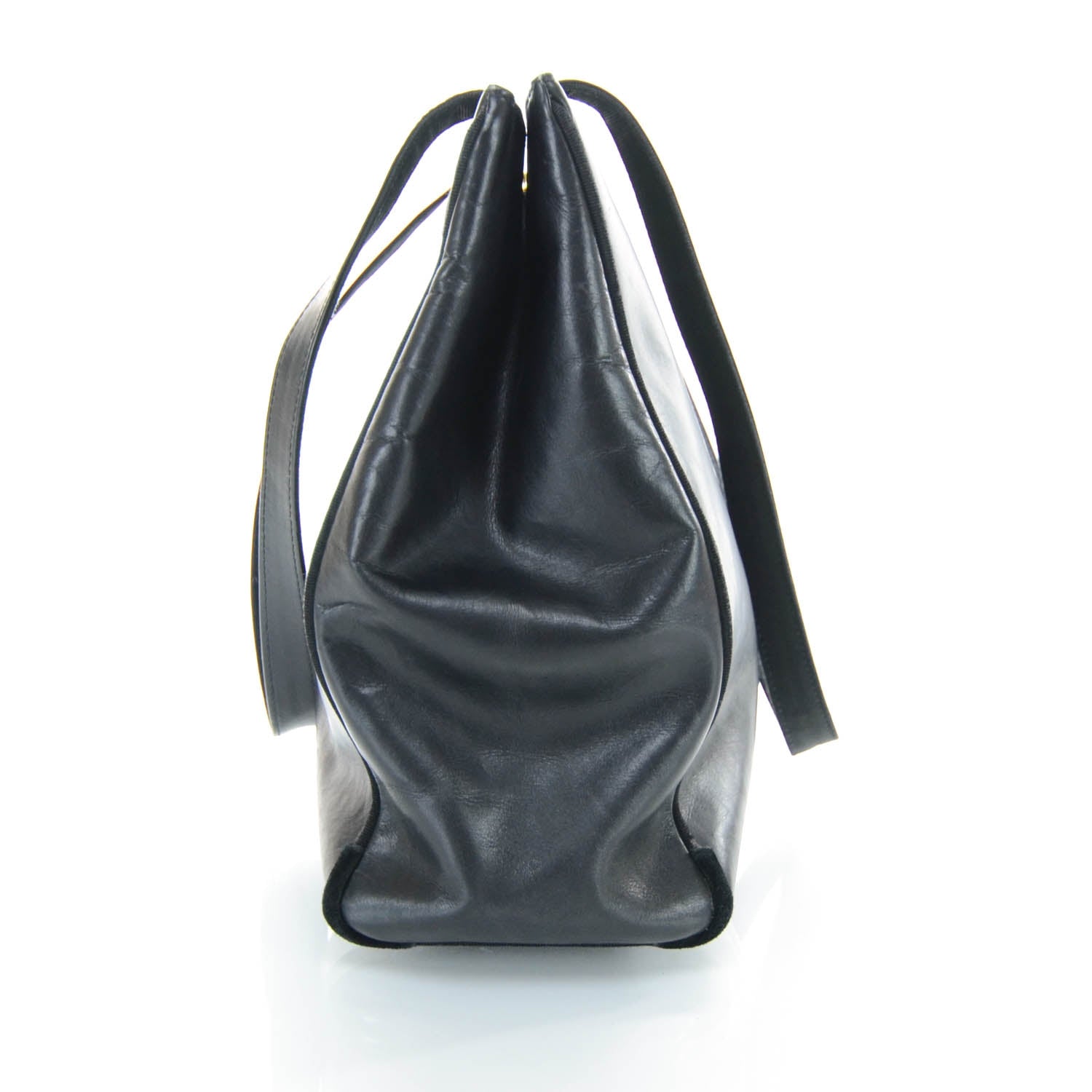 FASHIONPHILE SALVATOREFERRAGAMOLeatherToteBlack 6 of 12
