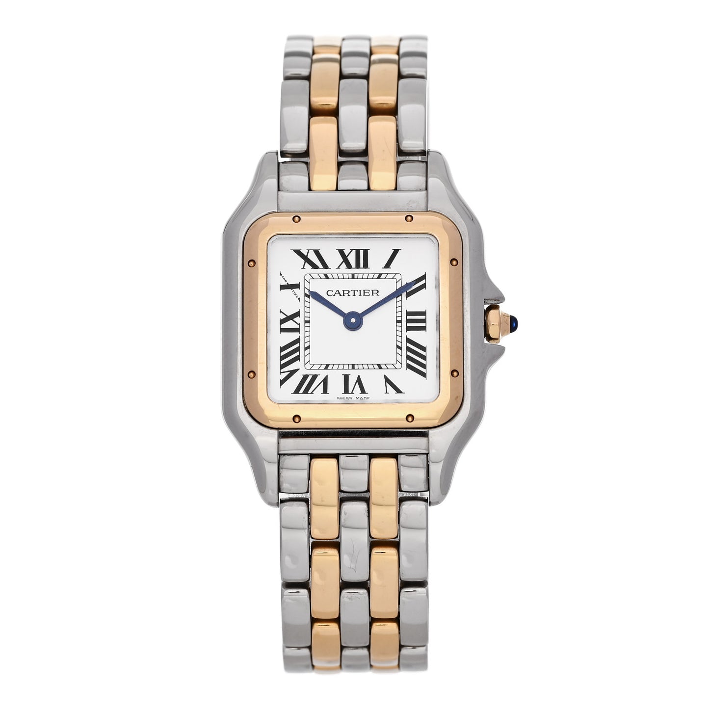 Stainless Steel 18K Yellow Gold 27mm Panthere Quartz Watch