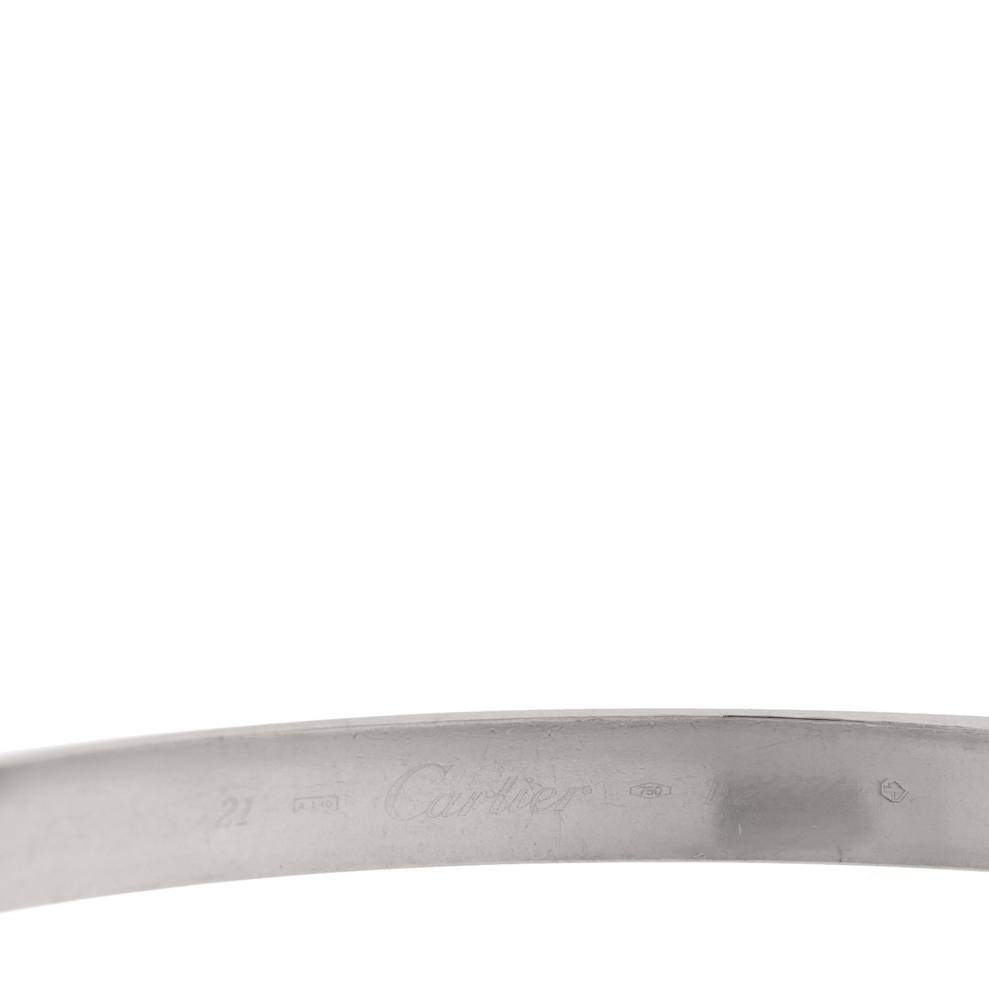 18K White Gold LOVE Bracelet 21