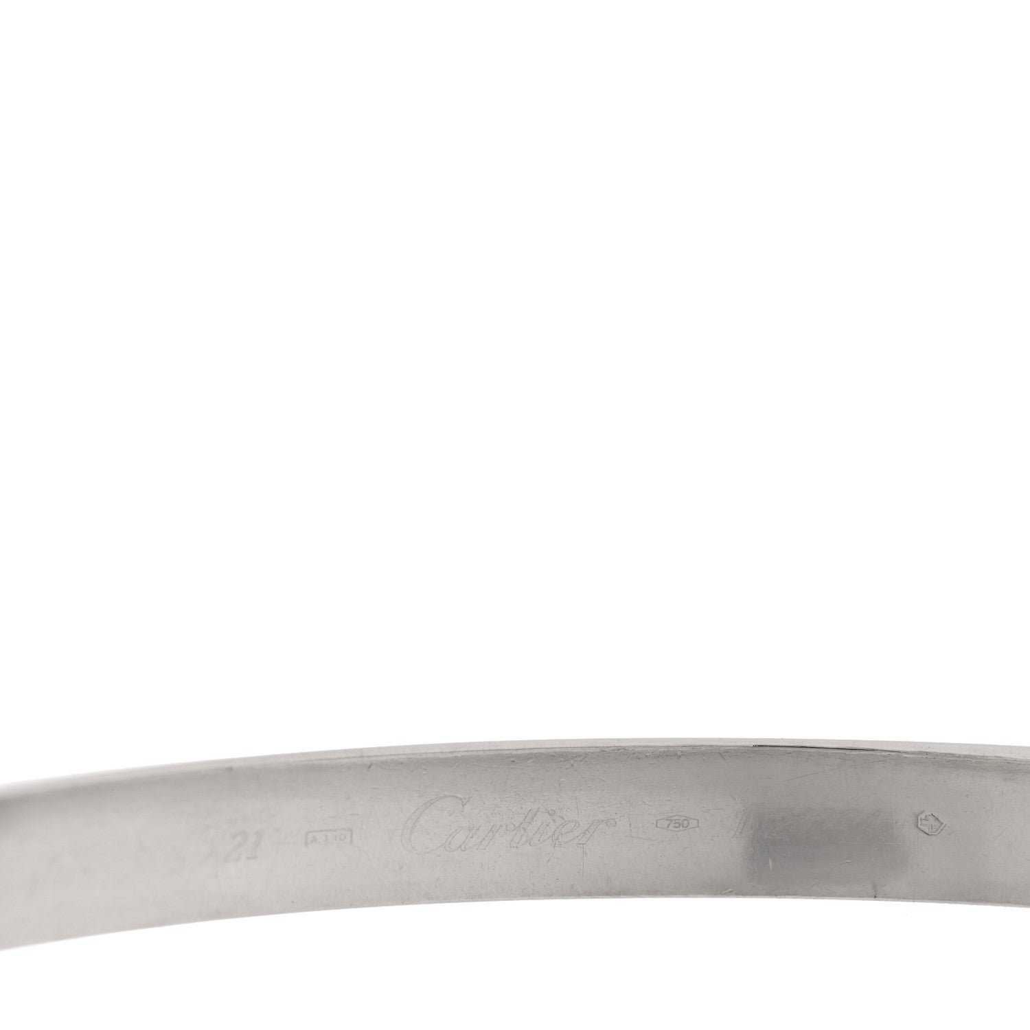 Cartier 18K White Gold LOVE Bracelet 21 6 of 6