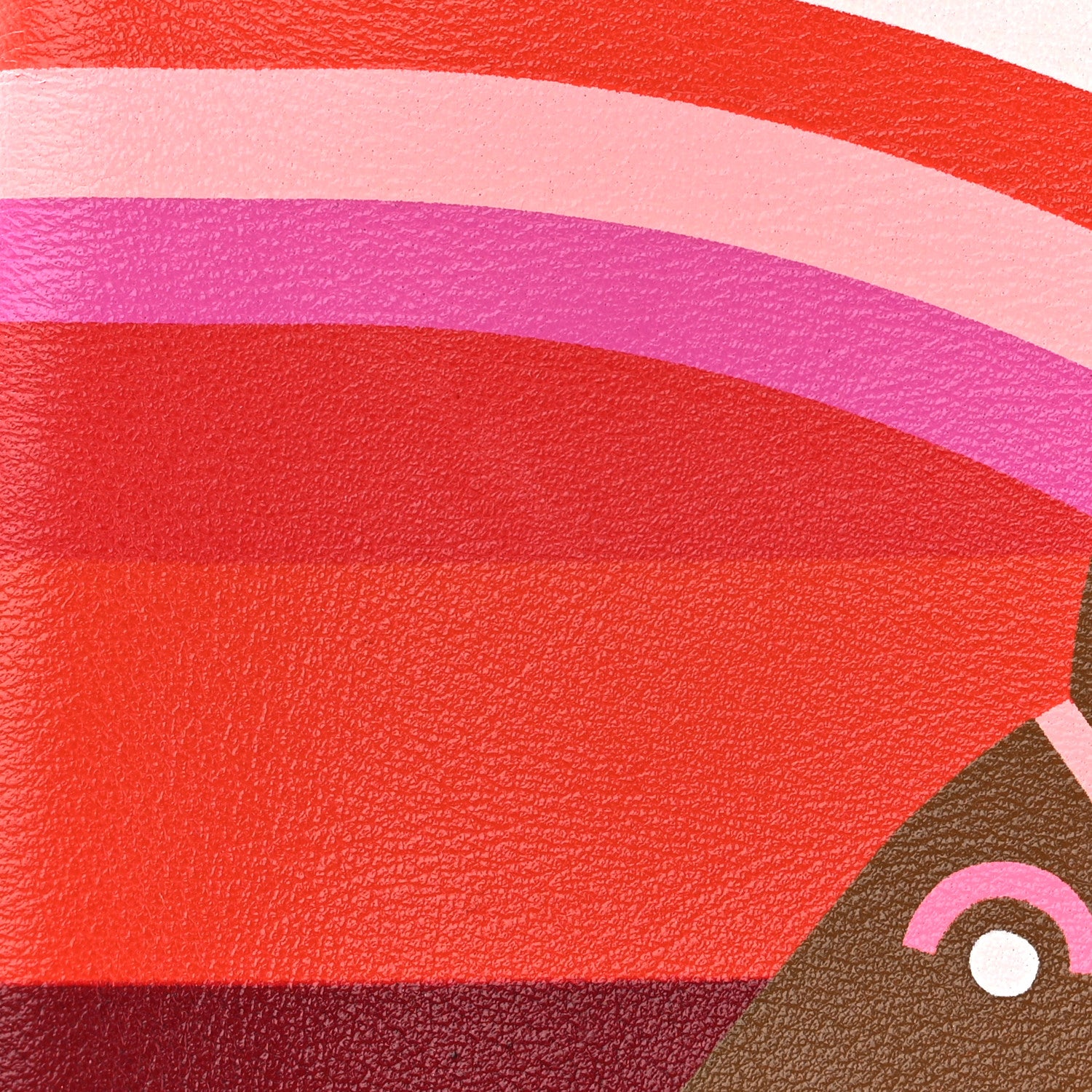 Hermes Swift Carre Rainbow Love Pocket Pouch Rouge Coeur Alezan 7 of 9