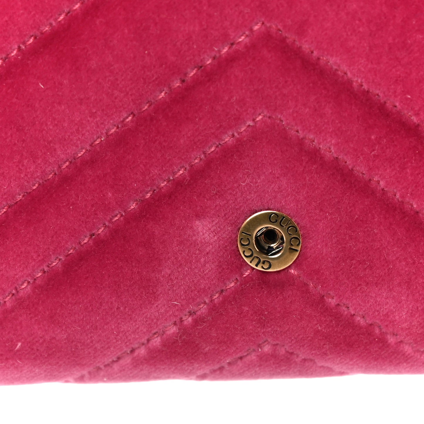 Velvet Matelasse Pearl Love Embroidered GG Marmont Wallet Light Raspberry Rose