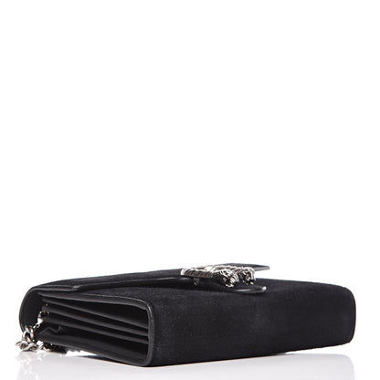 Gucci Suede Mini Dionysus Chain Wallet Black 4 of 10